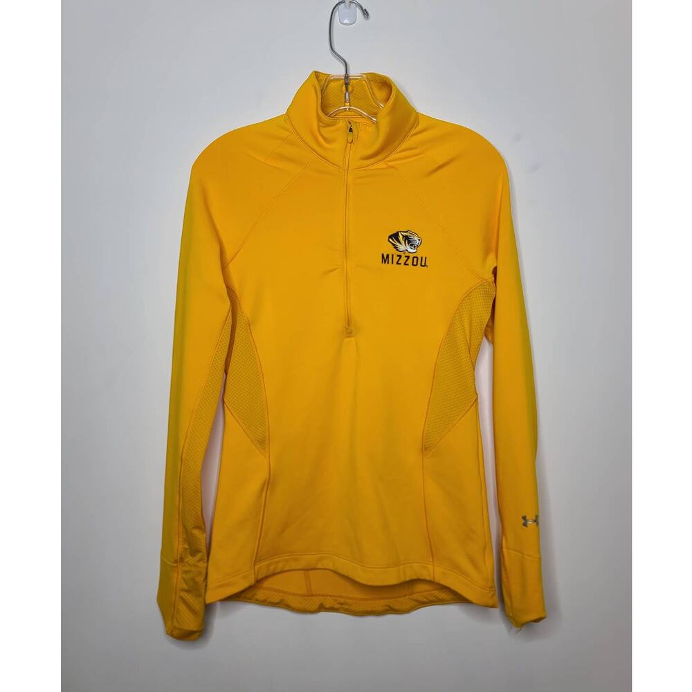 Under Armour Univ of Missouri Mizzou Tigers semifitted coldgear pullover - SMALL